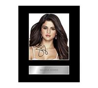 Iconic pics Selena Gomez - Foto firmada y enmarcada #2 con música autografiada