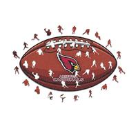 Iconic Puzzles - Arizona Cardinals, Logo, Rompecabezas de Madera con Licencia Oficial de la NFL, 100% sostenible, Regalo para Adultos y niños, Talla S, 150 Piezas