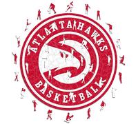 Iconic Puzzles - Atlanta Hawks, Logo, Puzzle de Madera con Licencia Oficial de la NBA, 100% Sostenible, Talla M, 270 Piezas