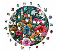 Iconic Puzzles - Bosque Encantado, Fantasía, Puzzle de Madera 100% Sostenible, Regalos para Niños y Adultos, Talla M, 350 Piezas