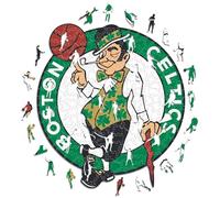 Iconic Puzzles - Boston Celtics, Logo, Puzzle de Madera con Licencia Oficial de la NBA, 100% Sostenible, Talla M, 270 Piezas