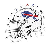 Iconic Puzzles - Casco Buffalo Bills, Rompecabezas de Madera con Licencia Oficial de la NFL, 100% sostenible, Regalo para Adultos y niños, Talla L, 500 Piezas