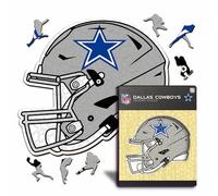 Iconic Puzzles - Casco Dallas Cowboys, Rompecabezas de Madera con Licencia Oficial de la NFL, 100% sostenible, Regalo para Adultos y niños, Talla M, 270 Piezas