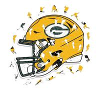 Iconic Puzzles - Casco Green Bay Packers, Rompecabezas de Madera con Licencia Oficial de la NFL, 100% sostenible, Regalo para Adultos y niños, Talla S, 150 Piezas