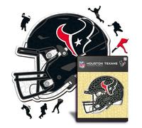 Iconic Puzzles - Casco Houston Texans, Rompecabezas de Madera con Licencia Oficial de la NFL, 100% sostenible, Regalo para Adultos y niños, Talla S, 150 Piezas