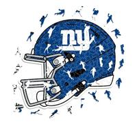 Iconic Puzzles - Casco New York Giants, Rompecabezas de Madera con Licencia Oficial de la NFL, 100% sostenible, Regalo para Adultos y niños, Talla M, 270 Piezas