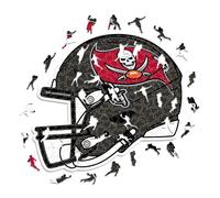 Iconic Puzzles - Casco Tampa Bay Buccaneers, Rompecabezas de Madera con Licencia Oficial de la NFL, 100% sostenible, Regalo para Adultos y niños, Talla M, 270 Piezas