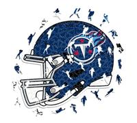 Iconic Puzzles - Casco Tennessee Titans, Rompecabezas de Madera con Licencia Oficial de la NFL, 100% sostenible, Regalo para Adultos y niños, Talla M, 270 Piezas