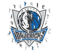 Iconic Puzzles - Dallas Mavericks, Logo, Puzzle de Madera con Licencia Oficial de la NBA, 100% Sostenible, Talla L, 500 Piezas