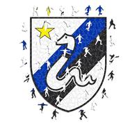 Iconic Puzzles FC Rompecabezas de Madera, Color, Talla L (Inter Retro-Logo L)