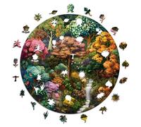 Iconic Puzzles - Fuente Mística, Fantasía, Puzzle de Madera 100% Sostenible, Regalos para Niños y Adultos, Talla M, 350 Piezas