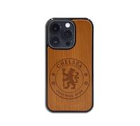 Iconic Puzzles, Funda Chelsea de Madera para teléfono en Madera 100% sostenible, Compatible con iPhone 15 Pro, Resistente, Idea de Regalo