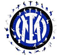 Iconic Puzzles - Inter, Logo, Rompecabezas de Madera con Licencia Oficial, 100% sostenible, Regalo para Adultos y niños, Talla L, 500 Piezas