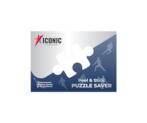 Iconic Puzzles - Kit para Colgar Puzzles Sin Hacer Agujeros en la Pared y Sin Marco. Rápido y fácil, Transparente, Talla única