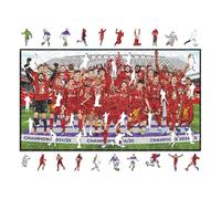 Iconic Puzzles - Liverpool, Premier League Champions 24/25, Rompecabezas de Madera con Licencia Oficial, Regalo para Adultos y Niños, Talla L, 500 Piezas