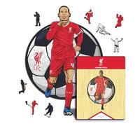 Iconic Puzzles - Liverpool, Virgil Van Dijk, Rompecabezas de Madera con Licencia Oficial, 100% Sostenible, Regalo para Adultos y Niños, Talla M, 270 Piezas