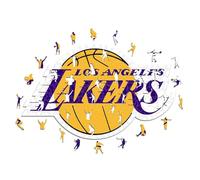 Iconic Puzzles NBA Puzzle de Madera, Multicolor, Los Angeles Lakers (LosAngelesLakers-M)