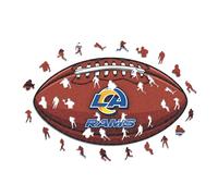 Iconic Puzzles - Los Angeles RAMS, Logo, Rompecabezas de Madera con Licencia Oficial de la NFL, 100% sostenible, Regalo para Adultos y niños, Talla L, 500 Piezas