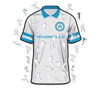 Iconic Puzzles - Marsella Camiseta, Rompecabezas de Madera con Licencia Oficial, 100% sostenible, Regalo para Adultos y niños, Talla M, 270 Piezas
