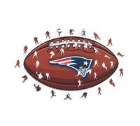 Iconic Puzzles - New England Patriots, Logo, Rompecabezas de Madera con Licencia Oficial de la NFL, 100% sostenible, Regalo para Adultos y niños, Talla L, 500 Piezas