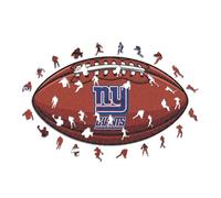Iconic Puzzles - New York Giants, Logo, Rompecabezas de Madera con Licencia Oficial de la NFL, 100% sostenible, Regalo para Adultos y niños, Talla L, 500 Piezas
