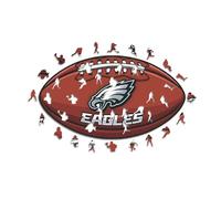 Iconic Puzzles - Philadelphia Eagles, Logo, Rompecabezas de Madera con Licencia Oficial de la NFL, 100% sostenible, Regalo para Adultos y niños, Talla M, 270 Piezas