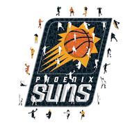 Iconic Puzzles - Phoenix Suns, Logo, Puzzle de Madera con Licencia Oficial de la NBA, 100% Sostenible, Talla L, 500 Piezas