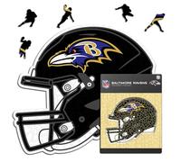 Iconic Puzzles- Rompecabezas de Madera, Color Baltimore Ravens, L, 500 Pcs (BaltimoreRavensHelmet L)
