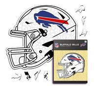 Iconic Puzzles- Rompecabezas de Madera, Color Buffalo Bills, Talla L (BuffaloBillsHelmet L)