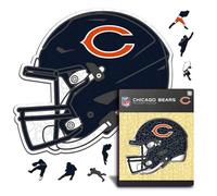 Iconic Puzzles- Rompecabezas de Madera, Color Chicago Bears, Talla S (ChicagoBearsHelmet S)
