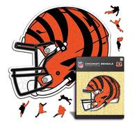 Iconic Puzzles- Rompecabezas de Madera, Color Cincinnati Bengals, L, 500 Pcs (CincinnatiBengalsHelmet L)