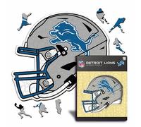 Iconic Puzzles- Rompecabezas de Madera, Color Detroit Lions, Talla M (DetroitLionsHelmet M)
