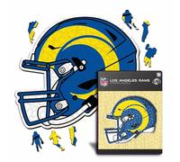 Iconic Puzzles-Rompecabezas de Madera, Color los Angeles RAMS, M, 270 Pcs (LosAngelesRamsHelmet M)