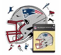 Iconic Puzzles- Rompecabezas de Madera, Color New England Patriots, S, 150 Pcs (NewEnglandPatriotsHelmet S)