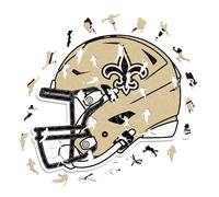 Iconic Puzzles- Rompecabezas de Madera, Color New Orleans Saints, L, 500 Pcs (NewOrleansSaintsHelmet L)