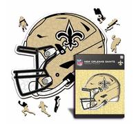 Iconic Puzzles- Rompecabezas de Madera, Color New Orleans Saints, Talla S (NewOrleansSaintsHelmet S)