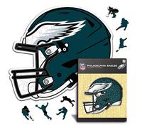 Iconic Puzzles- Rompecabezas de Madera, Color Philadelphia Eagles, M, 270 Pcs (PhiladelphiaEaglesHelmet M)