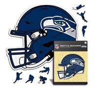 Iconic Puzzles- Rompecabezas de Madera, Color Seattle Seahawks, L, 500 Pcs (SeattleSeahawksHelmet L)