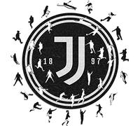 Iconic Puzzles Rompecabezas de Madera de la Juventus, Color Logo, Talla L (JUVELOGOL)