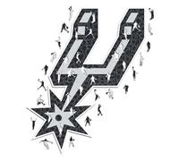 Iconic Puzzles - San Antonio Spurs, Logo, Puzzle de Madera con Licencia Oficial de la NBA, 100% Sostenible, Talla L, 500 Piezas