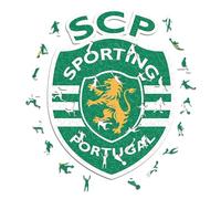 Iconic Puzzles- Wooden Puzzle de Madera, Color Logo Sporting CP, S, 150 Pcs (sostenible)