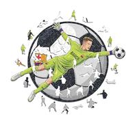 Iconic Puzzles - TER Stegen, Barcelona, Producto Oficial, Puzzles de Madera para Adultos y Niños, Madera 100% Sostenible, Tamaño S 150 Piezas