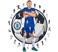 ICONIC PUZZLES - Varios Cole Palmer Puzzle Madera (150 Piezas), Unisex, blue