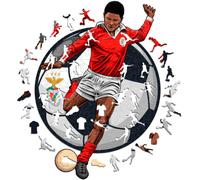 ICONIC PUZZLES - Varios Eusebio Puzzle Madera (150 Piezas), Unisex, red