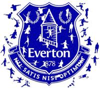 ICONIC PUZZLES - Varios Everton Escudo Puzzle Madera (150 Piezas), Unisex, blue