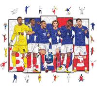 ICONIC PUZZLES - Varios Francia Equipo Puzle Madera (150 Piezas), Unisex, blue