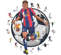 ICONIC PUZZLES - Varios Lamine Yamal Puzzle Madera (150 Piezas), Unisex, red