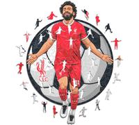 ICONIC PUZZLES - Varios Mo Salah Puzzle Madera (150 Piezas), Unisex, red