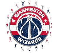 Iconic Puzzles - Washington Wizards, Logo, Puzzle de Madera con Licencia Oficial de la NBA, 100% Sostenible, Talla L, 500 Piezas