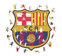 Iconic Puzzles- Wooden Barcelona Logo Puzzle de Madera, Color, L, 500 Pcs (23BALM)
